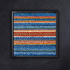 Póster impreso &quot;Vista aérea de un vivero de primavera&quot; de Alma-Thomas, 1968. Impresión artística en lienzo de Alma Thomas Blue Arts. Impresión de póster artístico de Alma Thomas Blue.