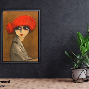 Kees van Dongen The Corn Poppy Art Poster/Canvas Art Print,Kees van Dongen Art,Reproduction Print,Office Room art Decor,Vintage Art Poster