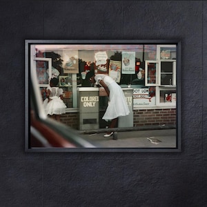 Gordon Parks Poster/Canvas Wall Art,Drinking Fountain Print Black Lives Matter,African American Canvas Print,Home decor,Reproduction Print