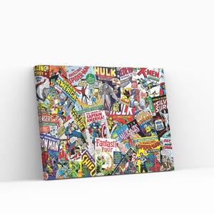 Avengers Poster Print Art,Avengers Canvas Wall Art,Marvel Superheroes Canvas Wall Art,Kids Room Wall Art Decor,Game Room Wall Art Decor