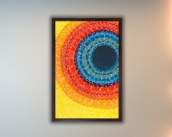 Alma Thomas the Eclipse 1970 Poster/canvas Wall Art Print,colorful 