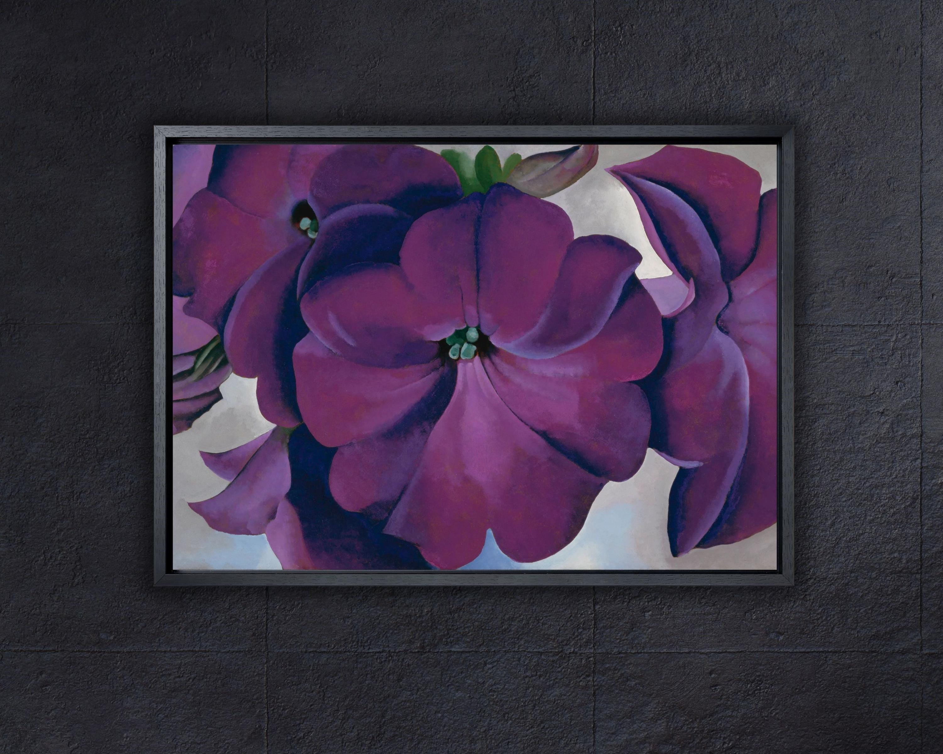 Georgia O'keeffe Purple Light of IRIS 1924 Poster/canvas Wall Art