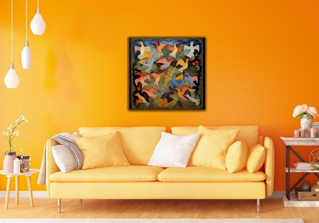 Image showcasing M.C. Escher Sun and Moon Canvas Print, Abstract Expressionism Wall Art ...