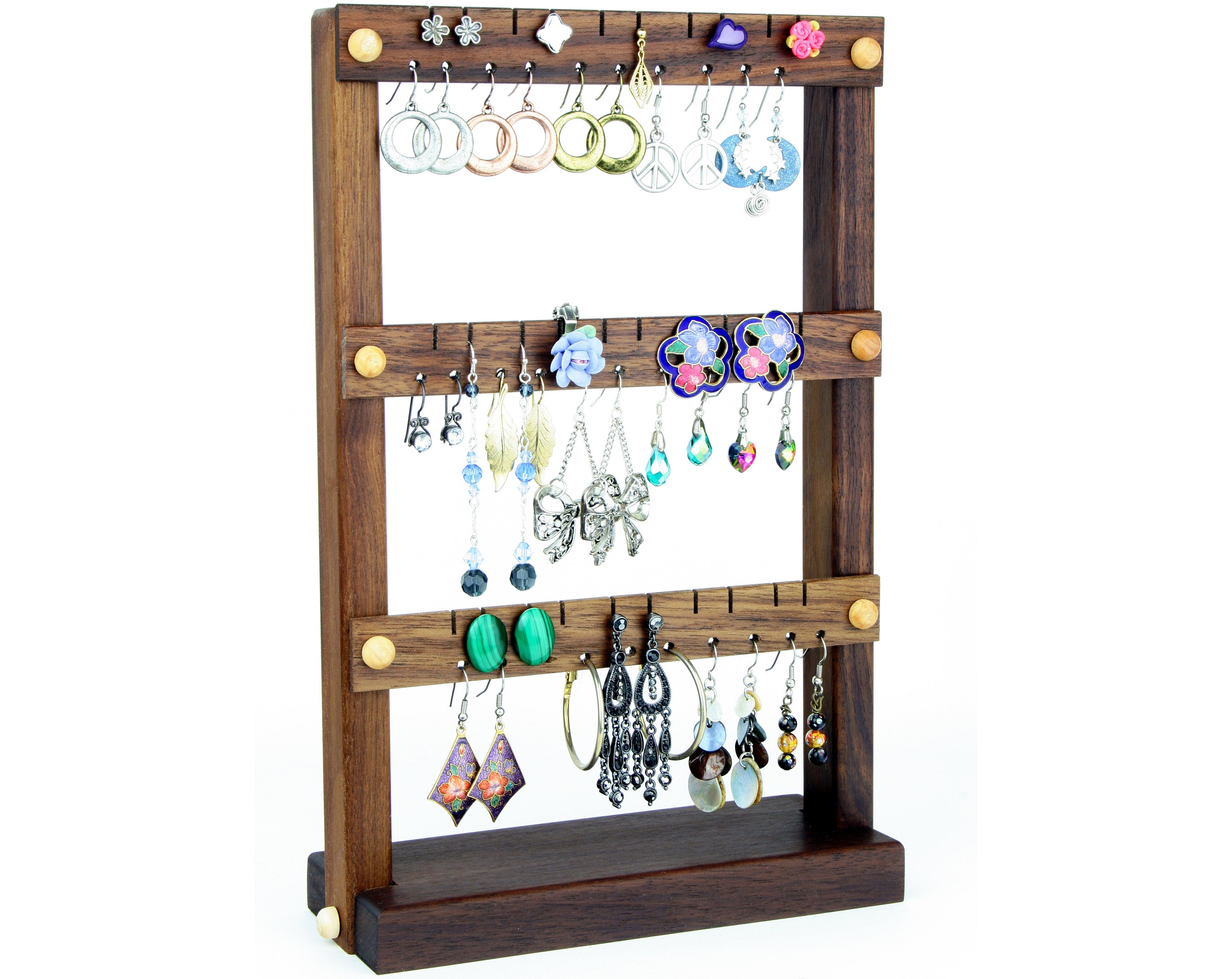 Buy Earring Holder Stand Jewelry Organizer Stand Compact Cherry Online in  India  Etsy