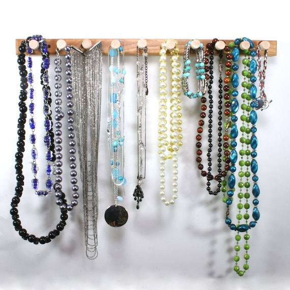 Porta Gioielli Da Appendere - Organizer Per Collane, Orecchini E Bracciali, 48 Tasche Trasparenti, Nero - Foto 4