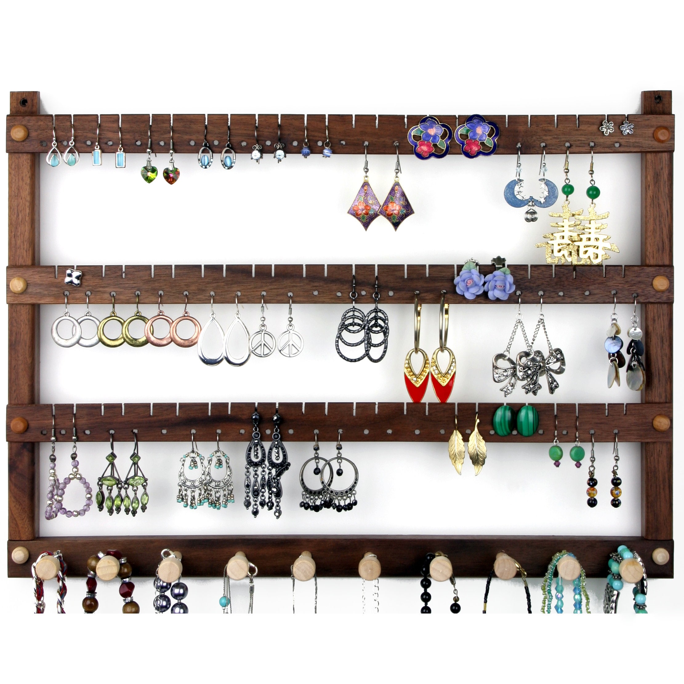 Jewelry Organizer Wall, Earring Holder Wall, Wall Jewelry Organizer, Wall  Jewelry Holder, Wall Mounted Jewelry Organizer, Jewelry Storage 