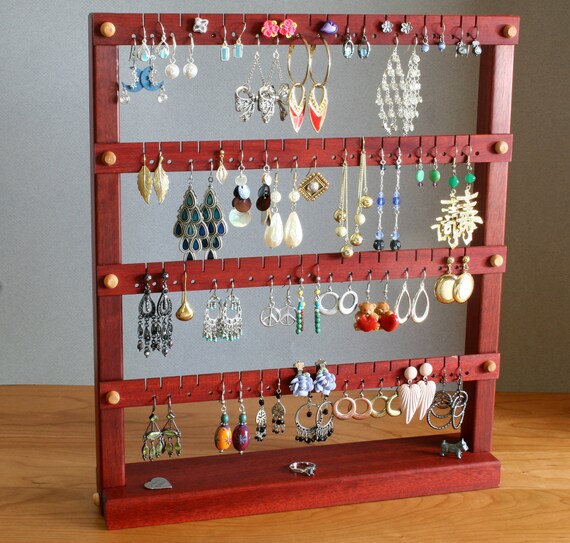 Earring Organizer Holder 3-Layer 72 Holes Earring Holder Jewelry