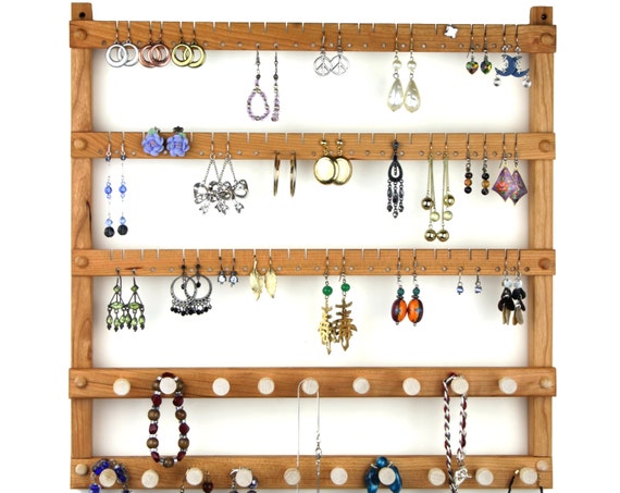 Organizzatore per gioielli da appendere 57 cm x 35 cm, porta orecchini da parete, espositore per gioielli, porta orecchini da parete | Leroy Merlin