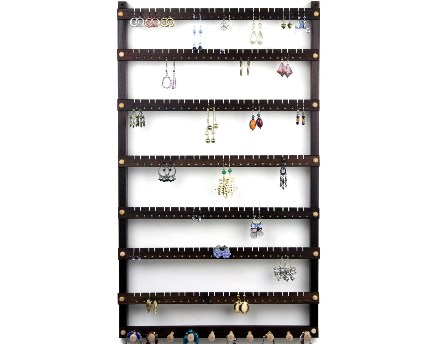 Jewelry Organizer Wall, Jewelry Organizer, Earring Holder, Necklace Holder,  Earring Display, Earring Organizer, Jewelry Storage, Organizer 