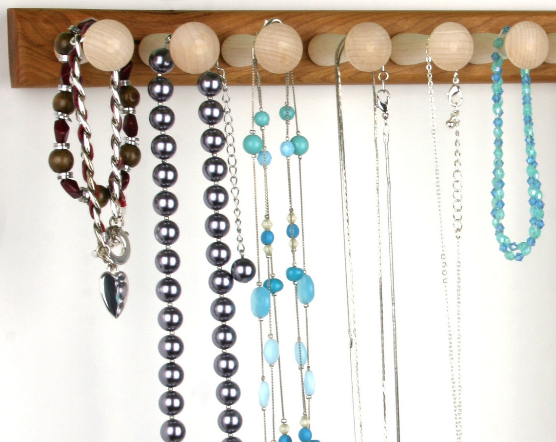 Large 20 Wide Cherry Shaker Peg Necklace Rack Hanging | Etsy