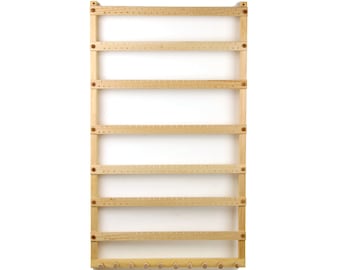 Basswood, 168 Pair Hanging Earring Holder, 10 pegs for necklaces