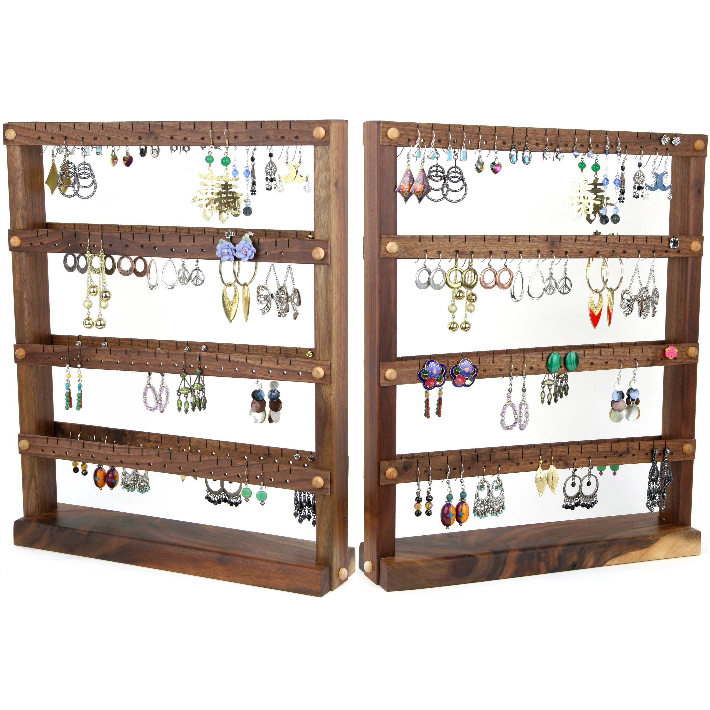 Jewelry Hooks, Black Jewelry Organization, Earrings Organizer, Jewelry  Hanger,wood Jewelry Holder, Wall Jewelry Display, 