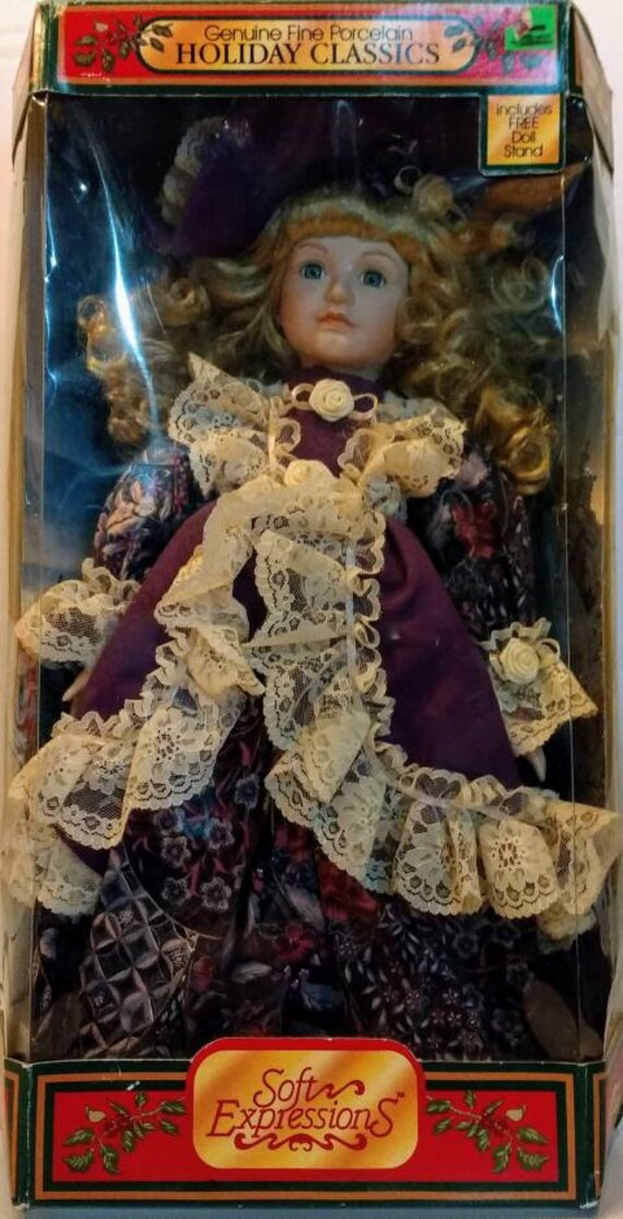 soft expressions holiday classics porcelain doll