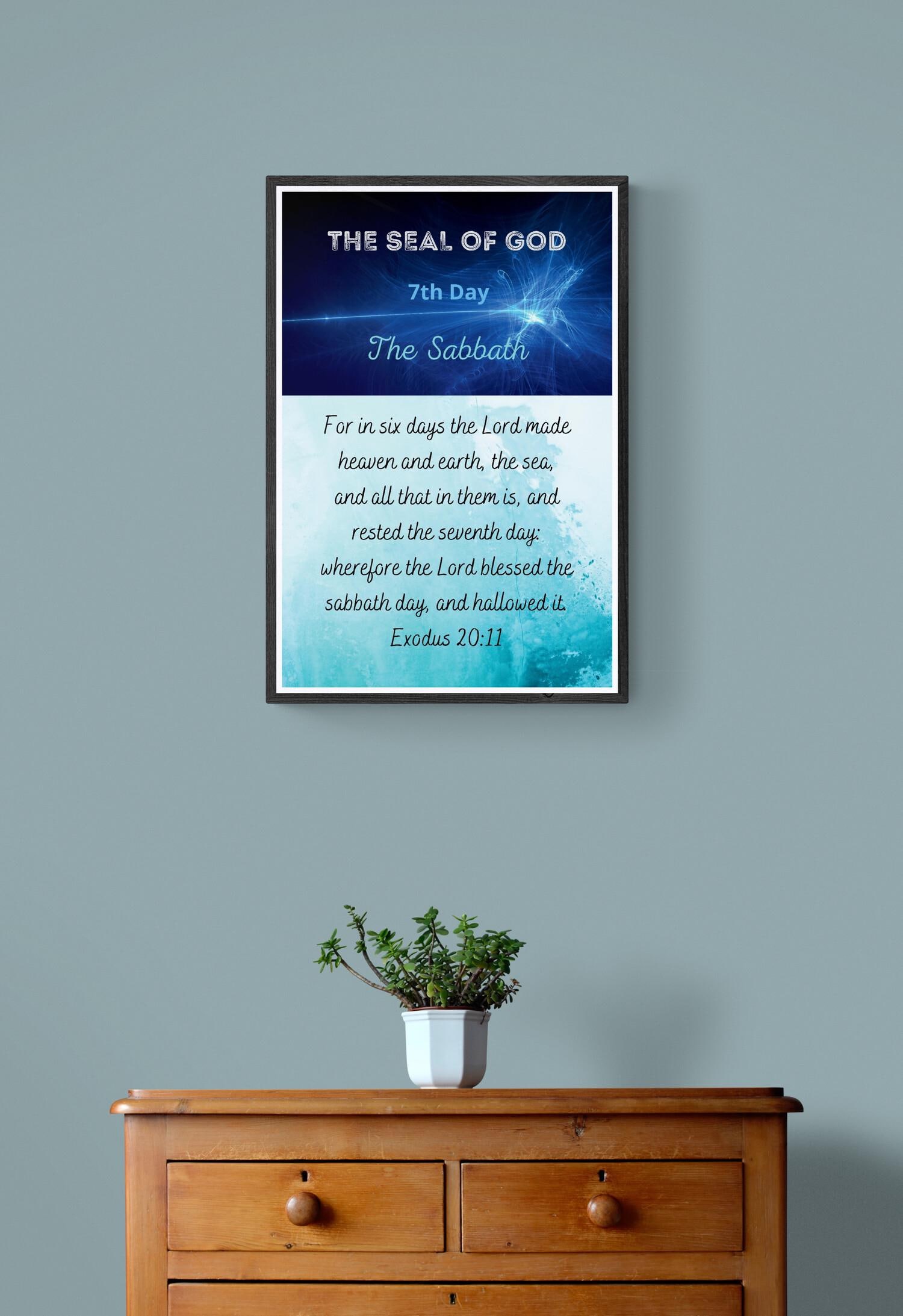 7th Day Sabbath Digital Print! Stunning! Many Sizes to Print