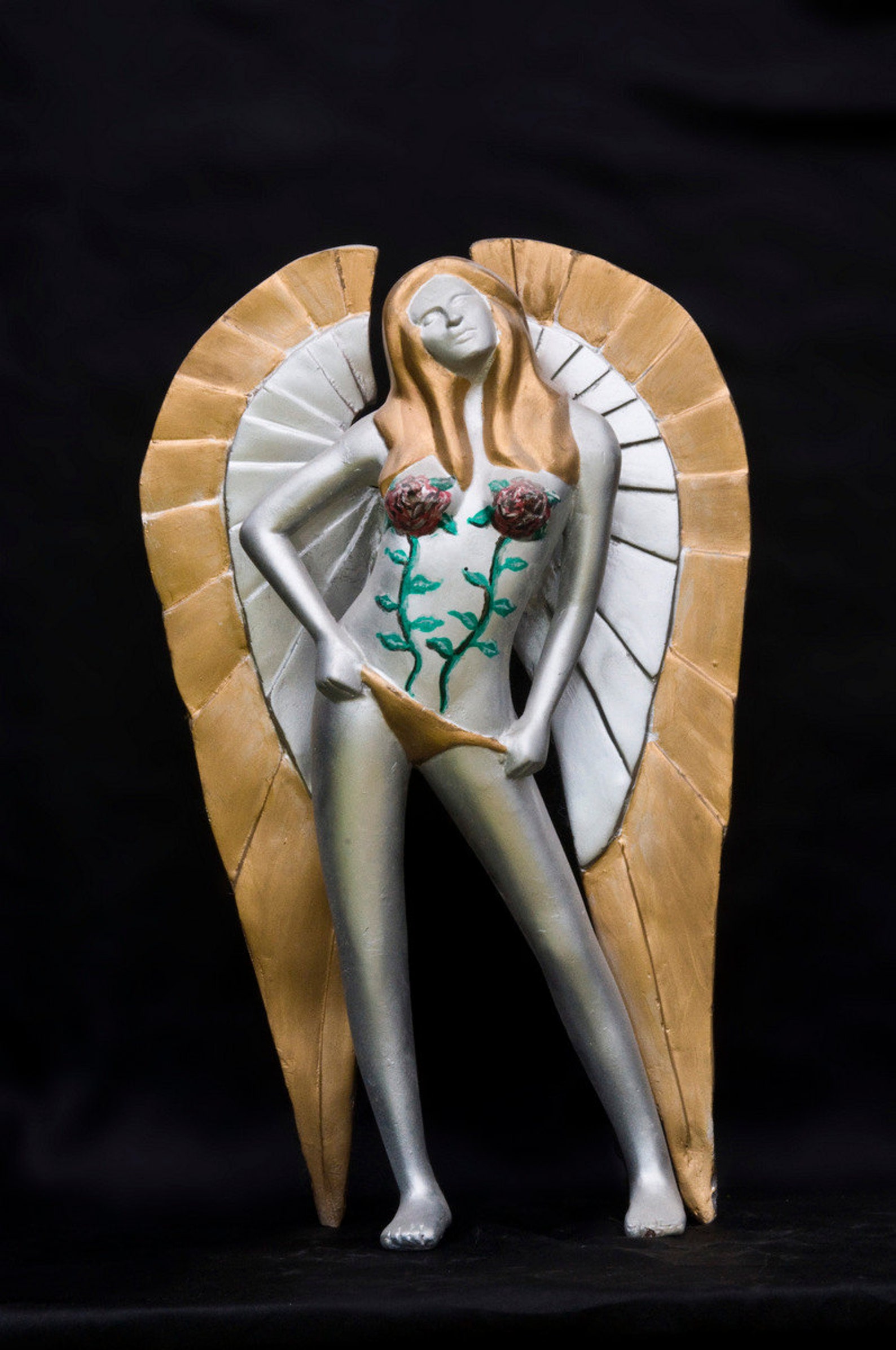 Nude angel sculpture adult fantasy figurine fine art | Etsy