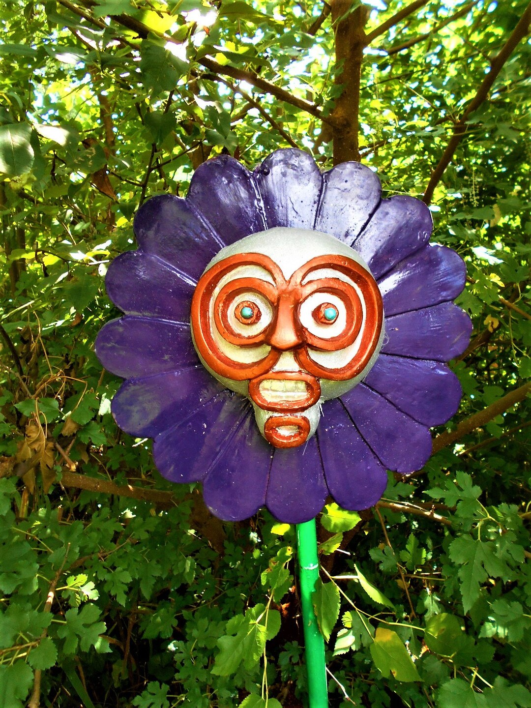 Outdoor Garden Art Contemporary Design Unique Flower Sculpture