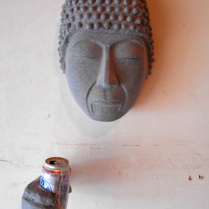 american buddha 3d wall hanging art buddha sculpture irreverent fine art humor satire fiberglass sculture