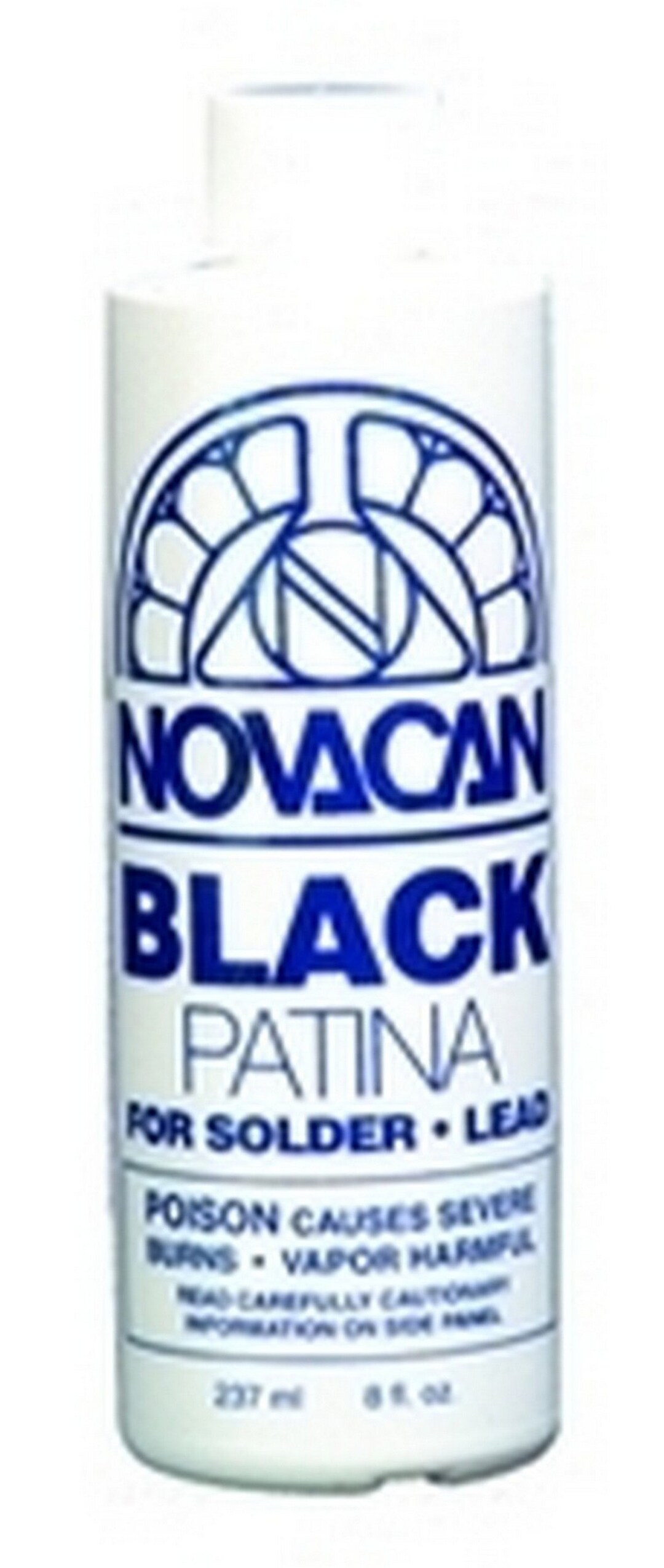 Stained Glass Supplies! Novacan Black Patina for Lead, 8 Oz - Etsy