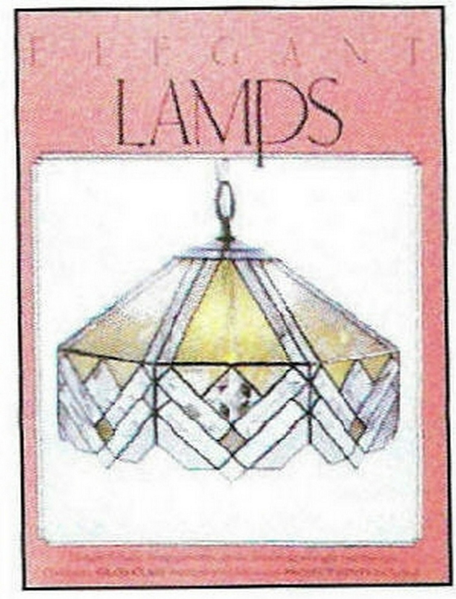 Stained Glass Pattern Book Elegant Lamps by Stallings Etsy