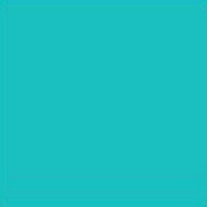 May include: Solid turquoise blue background.