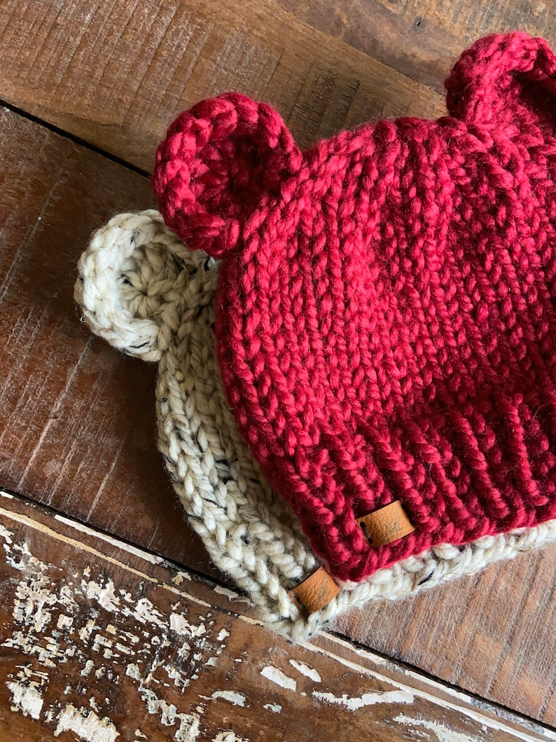 Newborn Baby Bear Hat Bear Ears Hat Baby Bear Knit Hat Baby Etsy