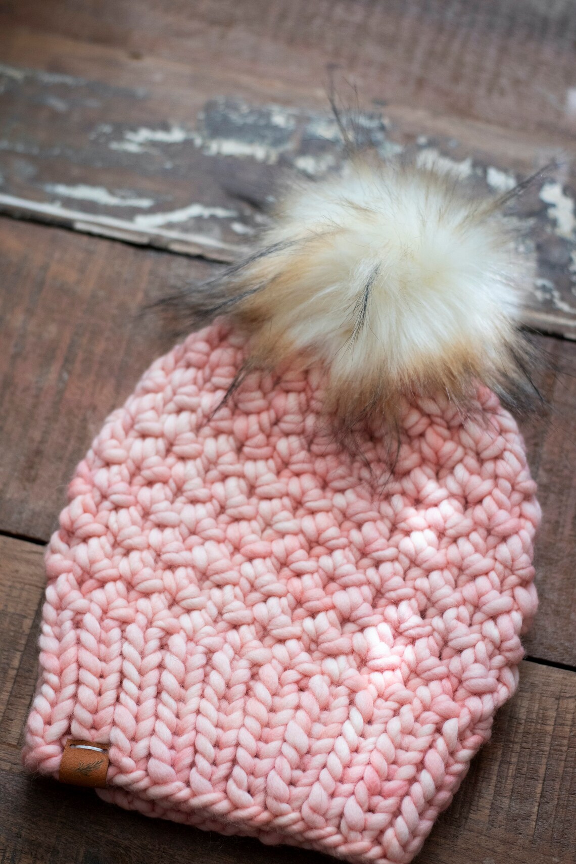 Chunky Knit Hat Womens Pom Pom Hat Womens Wool Knit Hat with Etsy