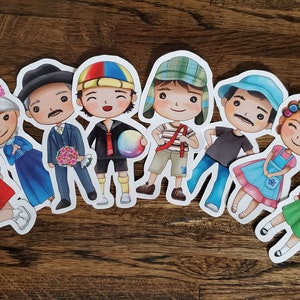 ONE Vinyl Sticker Set of 8 Different Images