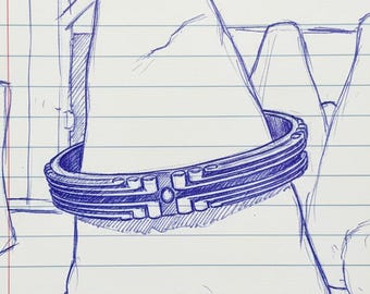 KFB655 Sterling Silver & Bronze Dawn Cuff - Unisex Art Deco Bracelet