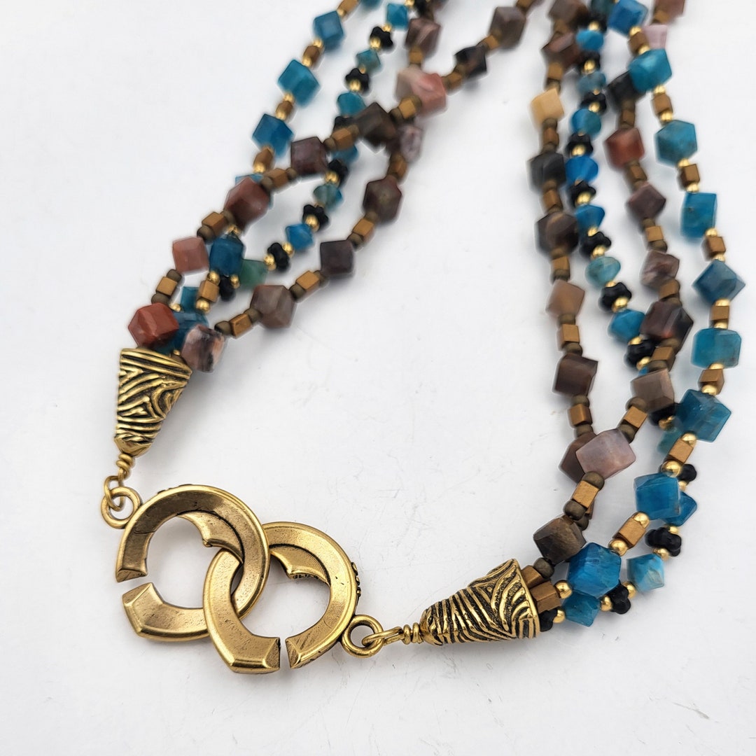 KF344 Larger Heart Shaped Sister Hook Clasp in Golden Bronze Etsy