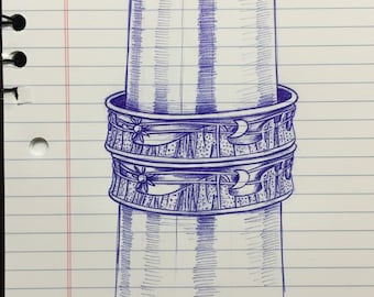 KFB504 Sun, Moon & Rainbow Cuff: Adjustable Sterling Silver or Bronze