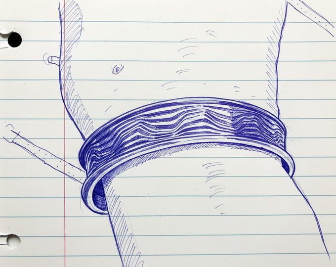 KFB514 Narrow Grand Canyon Cuff in silver or golden bronze