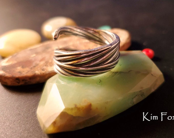 Feather Ring in Sterling Silver designed by Kim Fox