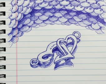 C169 Double Heart Clasp: Bronze or Sterling Silver Necklace Closure