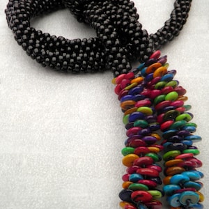 Pattern Custom fit Kumihimo No Hardware Lariat by Kim Fox