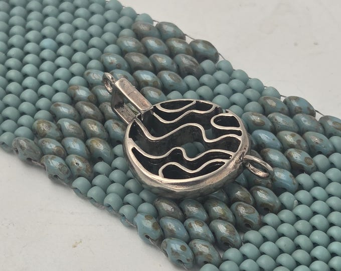 C219 Swirl Round Clasp: Bronze or Silver Necklace & Bracelet Closure