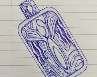 KFP457 Desert Angel Pendant in sterling silver or golden bronze: Southwestern Petroglyph Jewelry