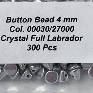 Crystal Magic Apple Czech 4mm Button Beads 300 count