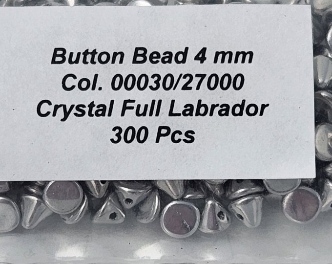 Crystal Magic Apple Czech 4mm Button Beads 300 count