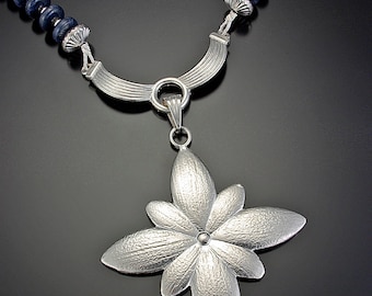 V and Winged Connector in Sterling Silver designed by Kim Fox to connect pendant and necklace together