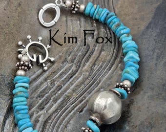 C147 Round Steampunk Style Clasp in silver or bronze designed By Kim Fox