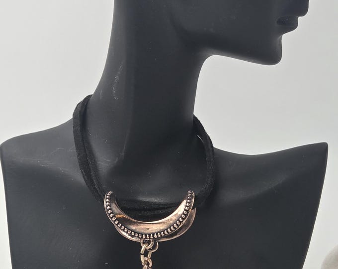 KF349  Over The Moon Adjustable Bail in silver and golden, red and white bronze