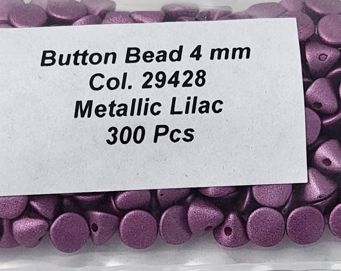 Crystal Magic Apple Czech 4mm Button Beads 300 count