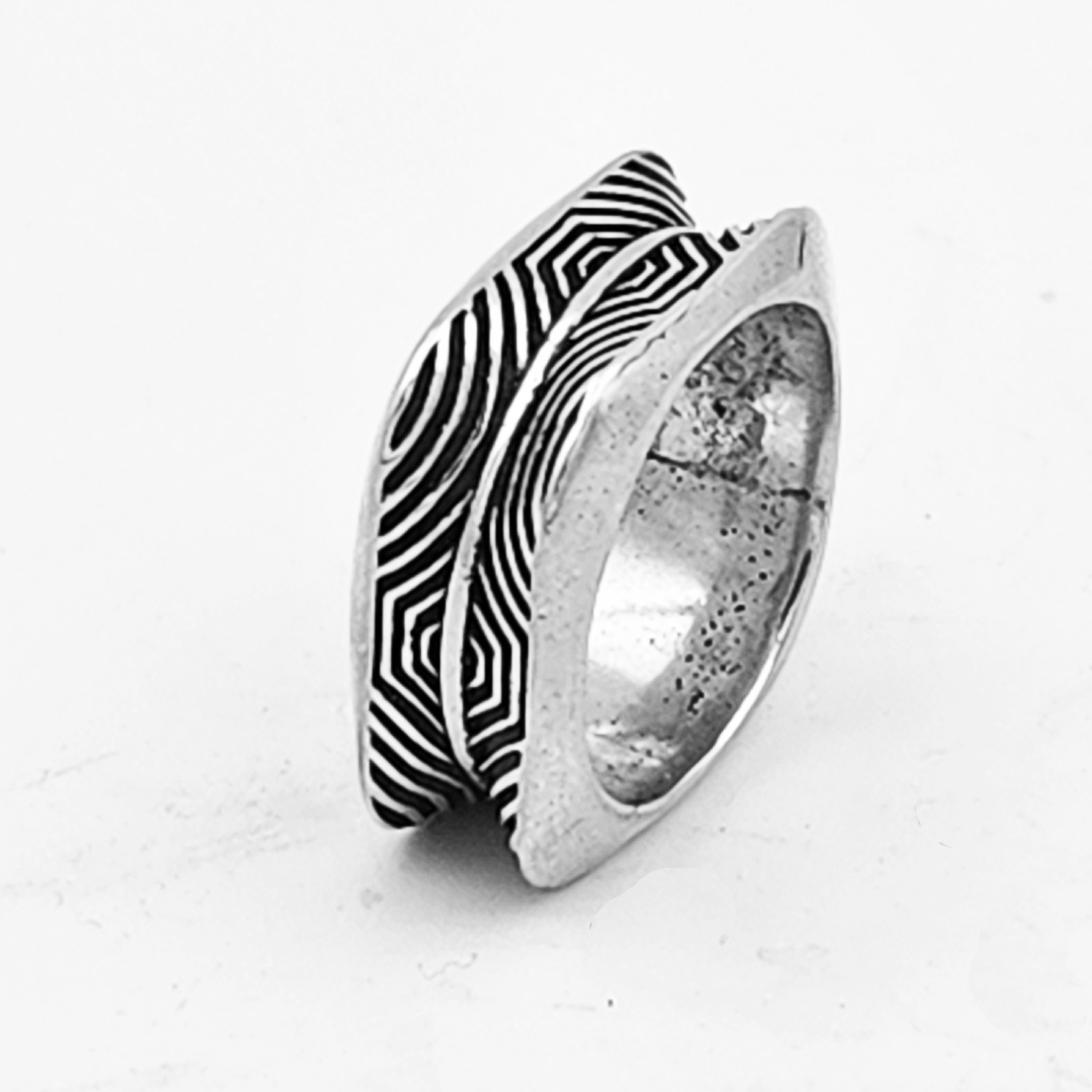 Buy Vendsy Stainless Steel Silver Plated Square Shape Biker Rings for Mens  and Boys at Amazon.in