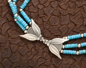 KF201 Art Deco Clasp: Sterling Silver & Bronze Hook, Kim Fox Design