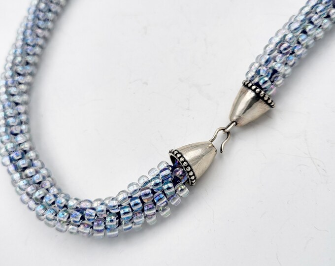 KF461 Beaded Edge Cone with Loop: Kumihimo Jewelry Findings