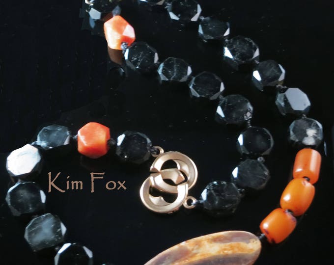 KF344 Larger Heart Shaped Sister Hook Clasp in Sterling Silver or Golden Bronze by Kim Fox - Secure and Simple