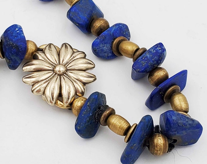 KF446 Daisy Clasp with Hooks in Silver and Golden Bronze designed by Kim Fox