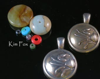 Golden Bronze Cancer Zodiac Pendant: June 21 - July 22