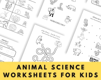 3rd Grade Animal Science Worksheets, Life Science Activities for Classroom | Printable PDF Pack, Research & Vocabulary Practice