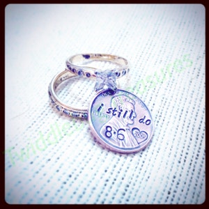 Wedding Penny - Anniversary Penny - Wedding - Anniversary - Hand Stamped - Stamped Penny - Charm - Wedding Favor